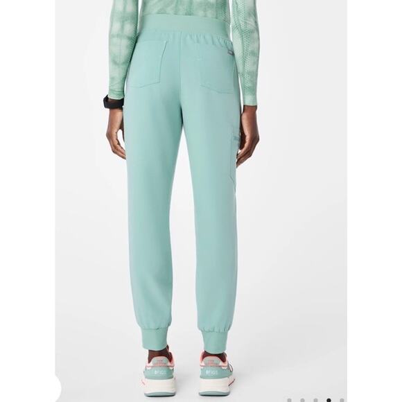 Figs Women’s Zamora High Waisted Jogger Scrub Drawstring Pants Green Size XXL/P - Picture 13 of 13